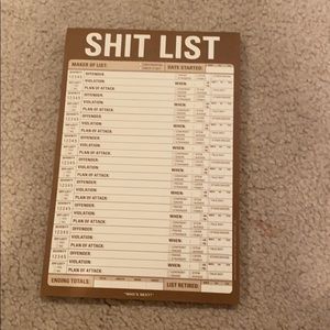 Sh*t list tablet